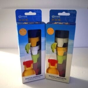 Corona Bottle Markers, lot of 2, six per set, NWOT